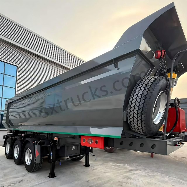 Axle U-type Rear Dump Semi-Trailer