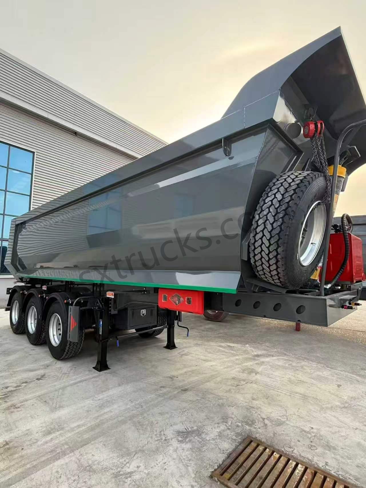 Axle U-type Rear Dump Semi-Trailer