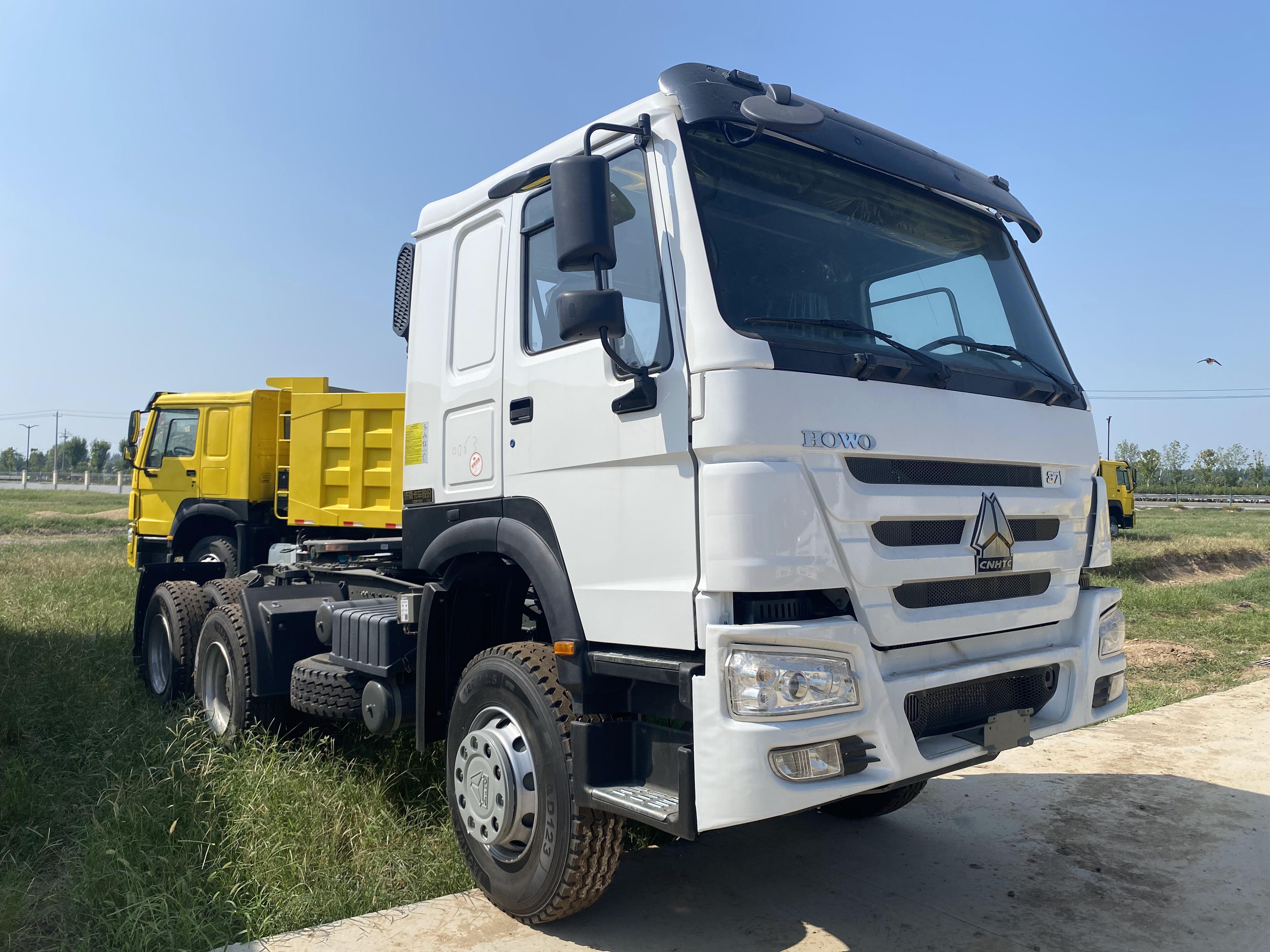 SINOTRUK HOWO 371HP 6×4 Tractor Truck for Dump Trailer (White)