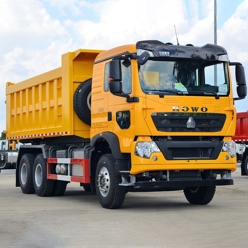 China National Heavy Duty Truck Group's flagship SINOTRUK HOWO TX 6×4 371 horsepower second‑hand reconditioned dump truck (yellow color)