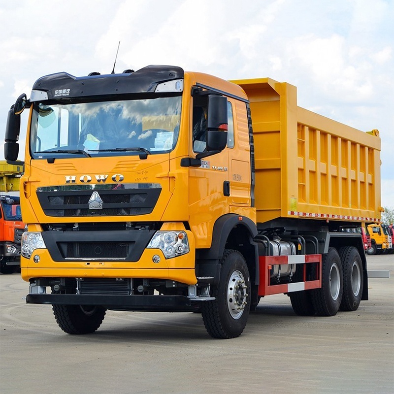 China National Heavy Duty Truck Group's flagship SINOTRUK HOWO TX 6×4 371 horsepower second‑hand reconditioned dump truck (yellow color)