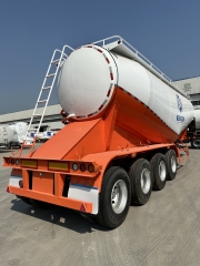 45CBM 4-Axle Bulk Cement Tanker Semi-Trailer with Air Compressor