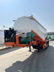 45CBM 4-Axle Bulk Cement Tanker Semi-Trailer with Air Compressor