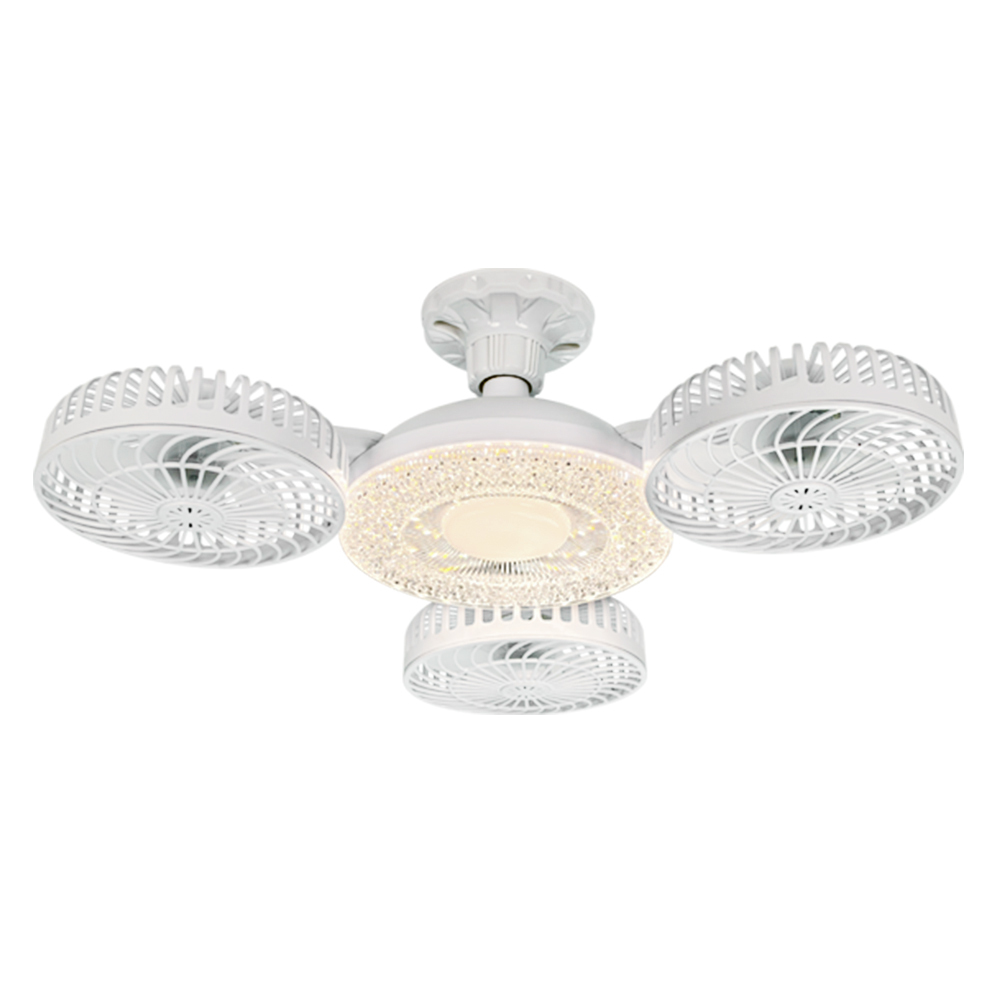 Drone with three covered diamond-shaped heads