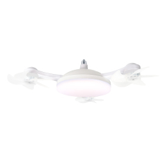 Drone with three heads in off-white color