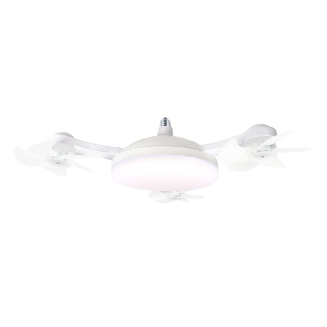 Drone with three heads in off-white color