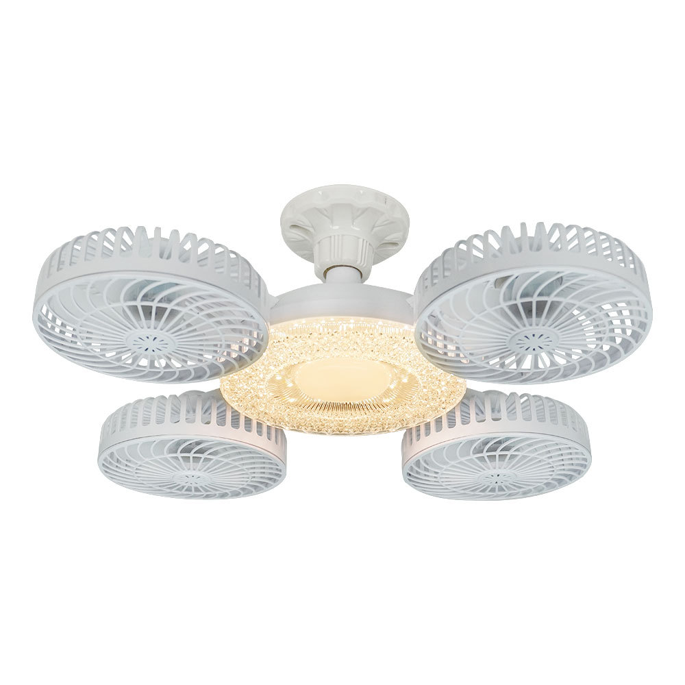 Drone with four covered diamond-shaped heads