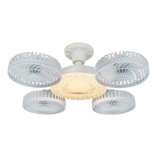 Drone with four covered diamond-shaped heads