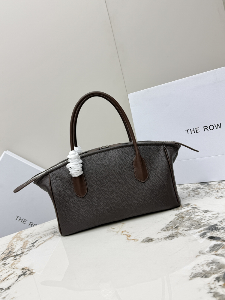 The Row Ewa 弧形バッグ｜シンプルで洗練されたデザイン｜高品質レザー製｜レディースショルダーバッグ｜ブラック