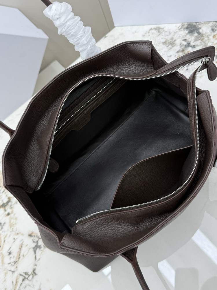 The Row トートバッグ 仿品｜高品質レザー｜32x18x20cm｜シンプルで洗練されたデザイン｜レディースバッグ｜ブラック