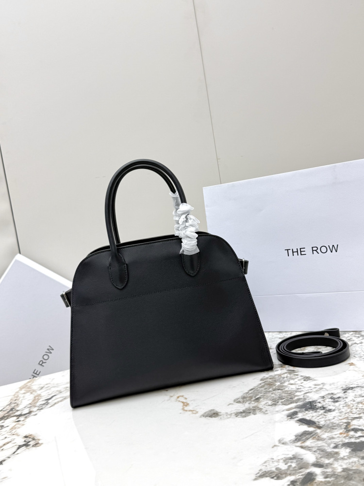 THE ROW Soft Margaux ベッカム型手提公文バッグ（ブラック）コピー通勤用バッグ