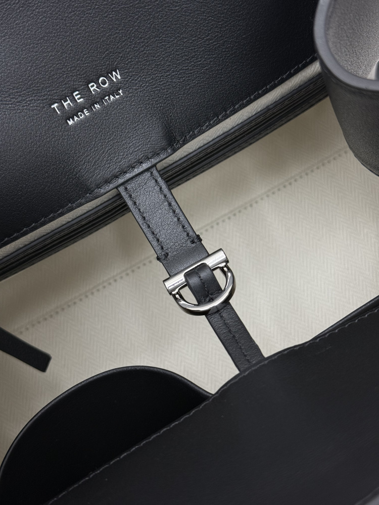 THE ROW Soft Margaux ベッカム型手提公文バッグ（ブラック）コピー通勤用バッグ