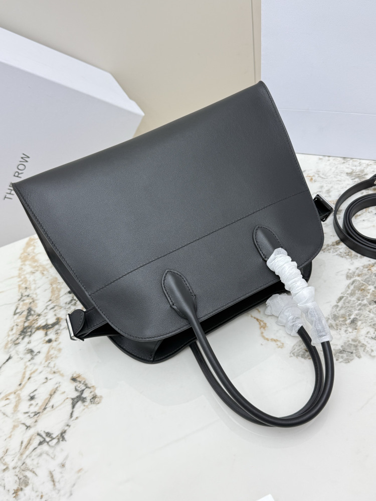 THE ROW Soft Margaux ベッカム型手提公文バッグ（ブラック）コピー通勤用バッグ