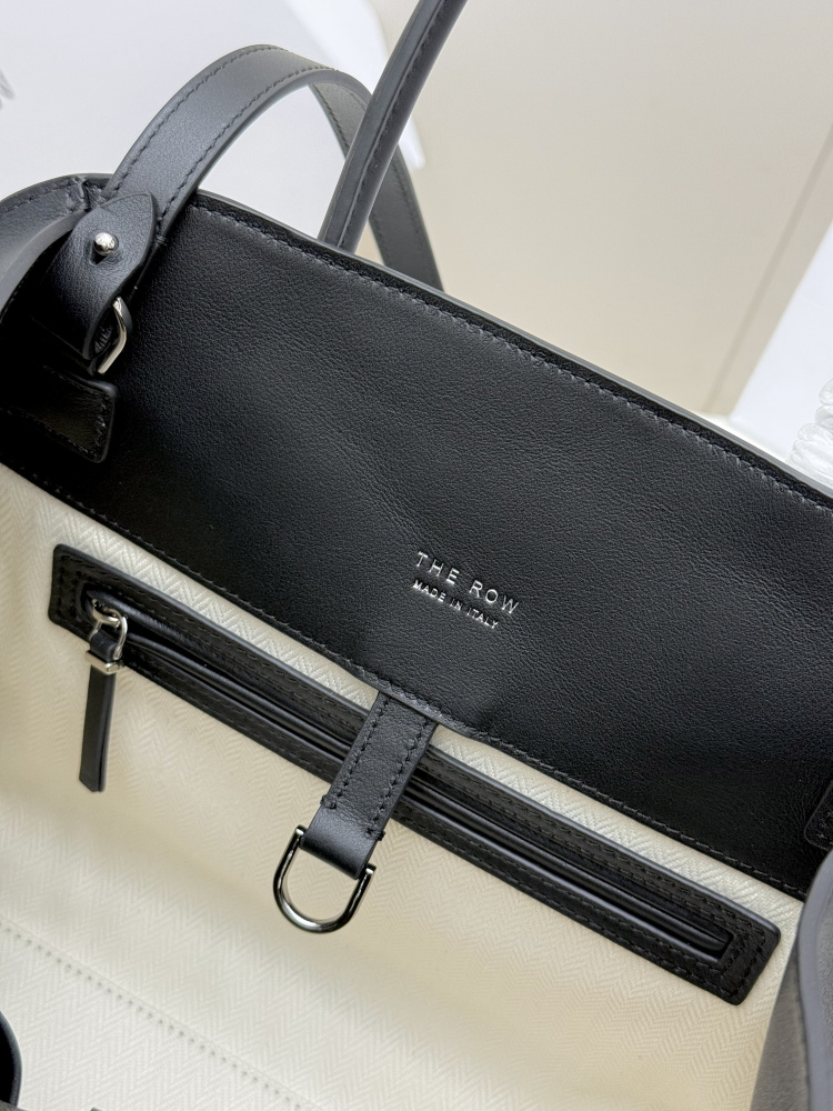 THE ROW Soft Margaux ベッカム型手提公文バッグ（ブラック）コピー通勤用バッグ
