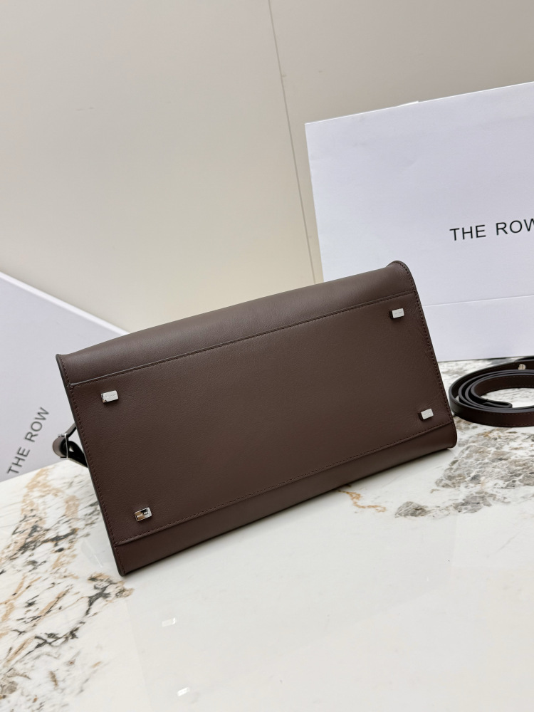 THE ROW Soft Margaux ベッカム型手提公文バッグ（ブラウン）コピー通勤用バッグ