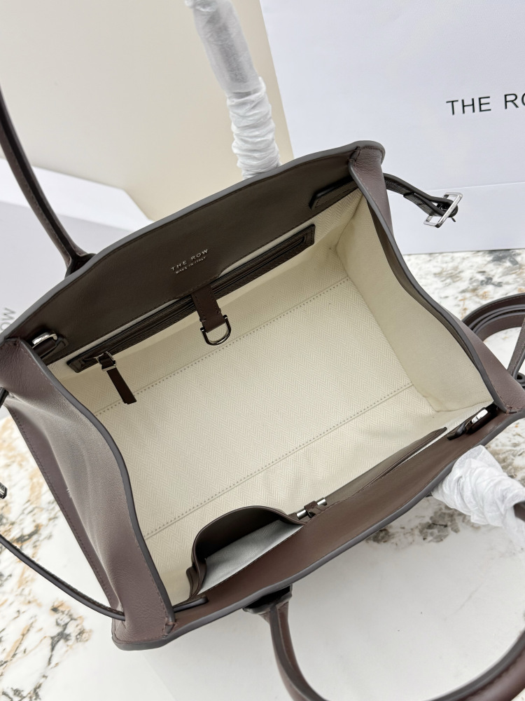 THE ROW Soft Margaux ベッカム型手提公文バッグ（ブラウン）コピー通勤用バッグ