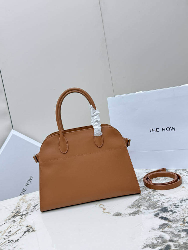 THE ROW Soft Margaux ベッカム型手提公文バッグ（オレンジ）コピー通勤用バッグ