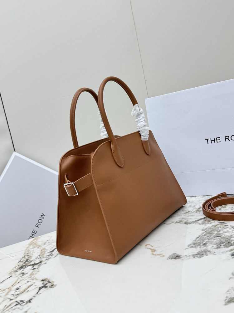 THE ROW Soft Margaux ベッカム型手提公文バッグ（オレンジ）コピー通勤用バッグ