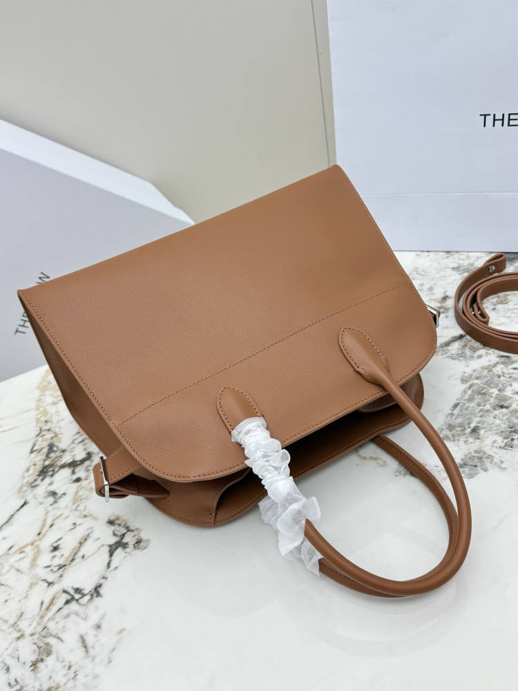 THE ROW Soft Margaux ベッカム型手提公文バッグ（オレンジ）コピー通勤用バッグ