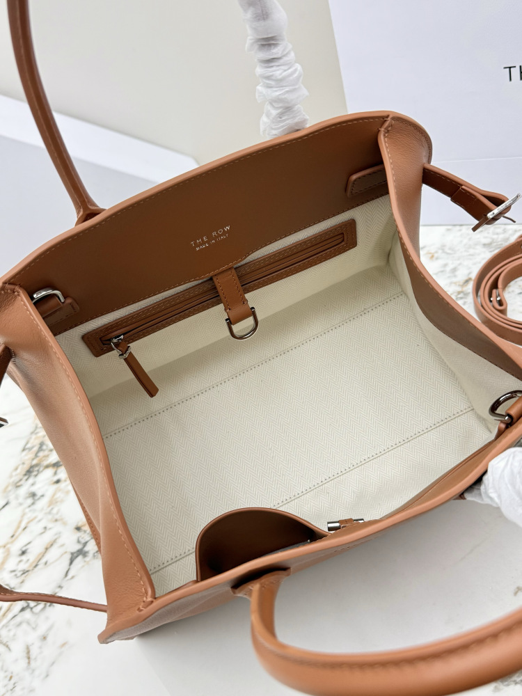 THE ROW Soft Margaux ベッカム型手提公文バッグ（オレンジ）コピー通勤用バッグ