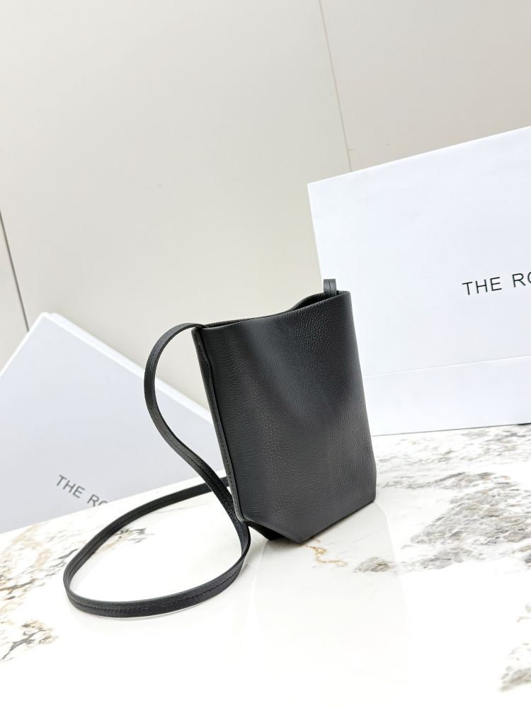 THE ROW Small North South 迷你水桶バッグ（ブラック）コピー品