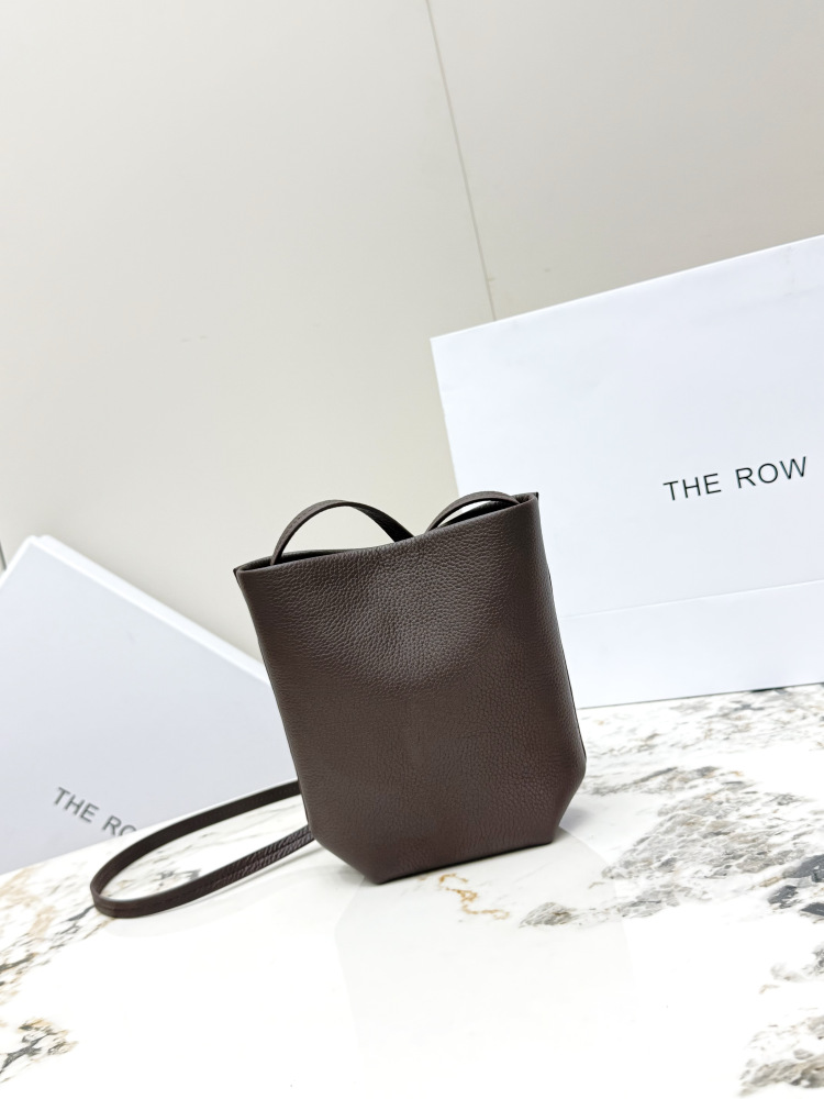 THE ROW Small North South 迷你水桶バッグ（ブラウン）コピー品