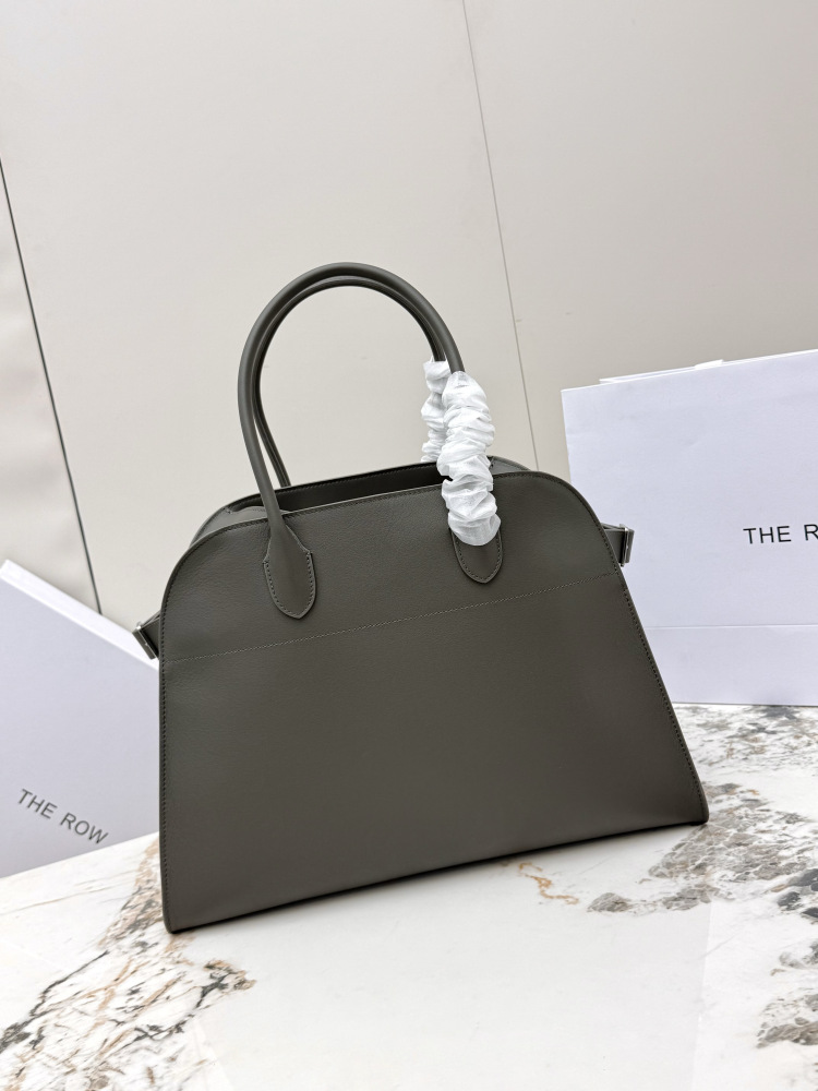 THE ROW Soft Margaux 15 中型ベ shell 手提公文バッグ（グレー）コピー品