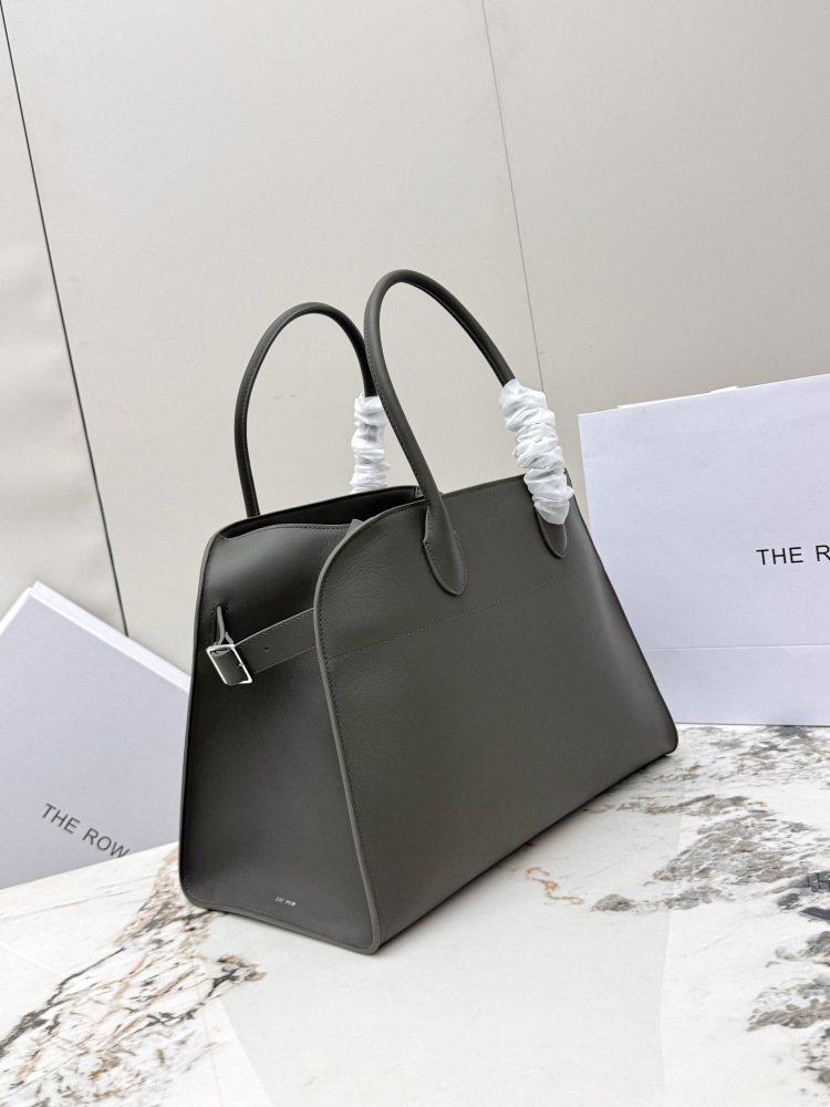 THE ROW Soft Margaux 15 中型ベ shell 手提公文バッグ（グレー）コピー品