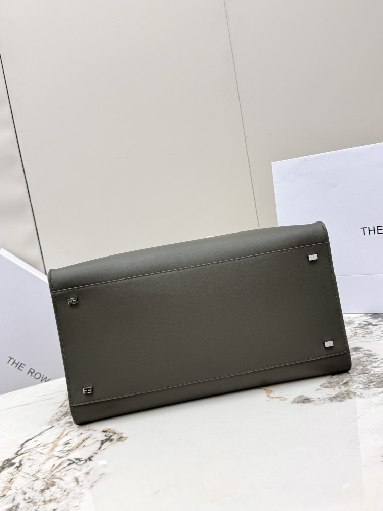 THE ROW Soft Margaux 15 中型ベ shell 手提公文バッグ（グレー）コピー品
