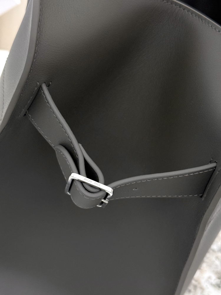 THE ROW Soft Margaux 15 中型ベ shell 手提公文バッグ（グレー）コピー品