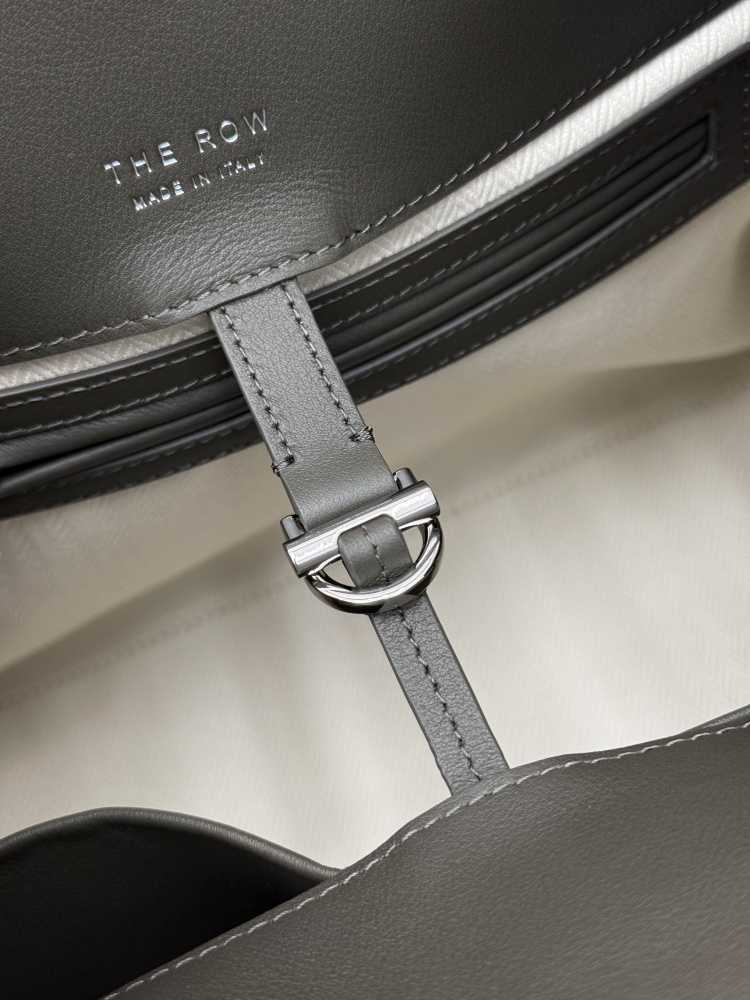 THE ROW Soft Margaux 15 中型ベ shell 手提公文バッグ（グレー）コピー品