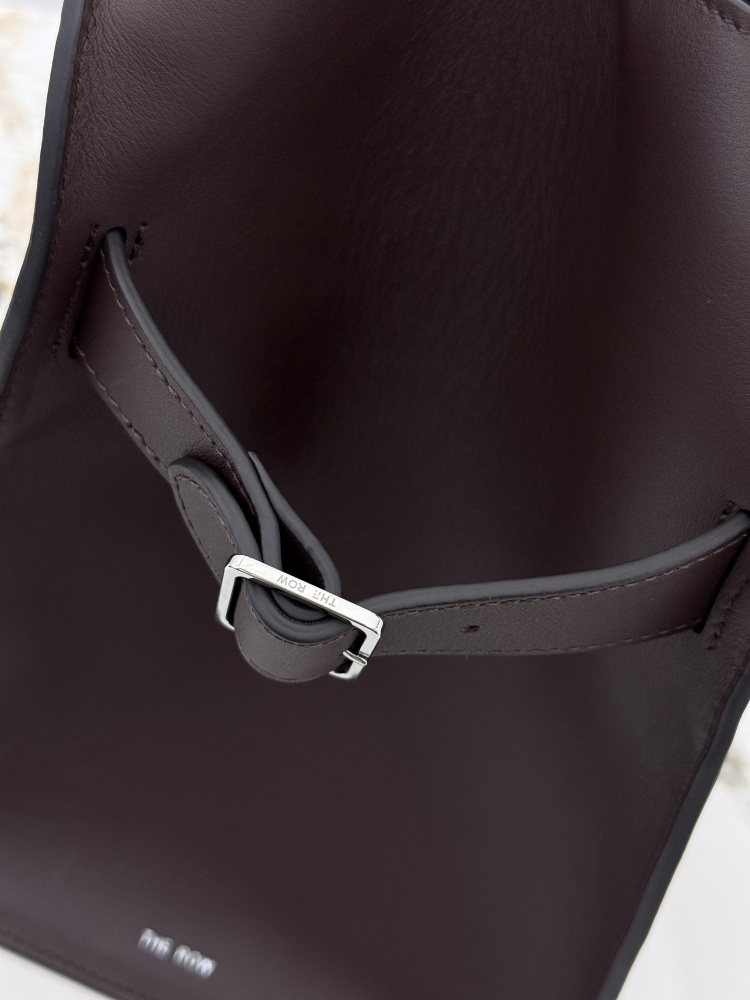 THE ROW Soft Margaux 15 中型ベ shell 手提公文バッグ（ブラウン）コピー品