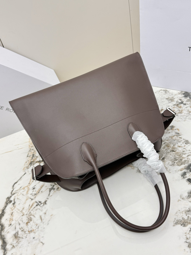 THE ROW Soft Margaux 15 中型ベ shell 手提公文バッグ（ブラウン）コピー品