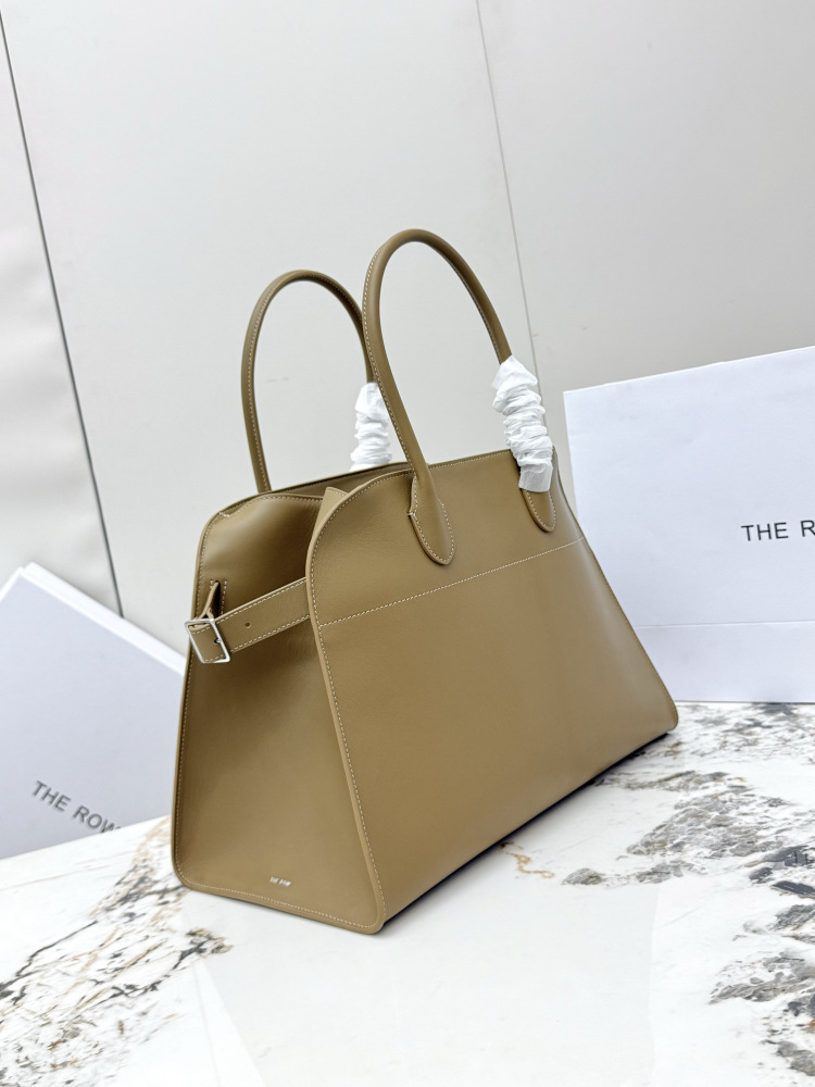 THE ROW Soft Margaux 15 中型ベ shell 手提公文バッグ（カーキ）コピー品