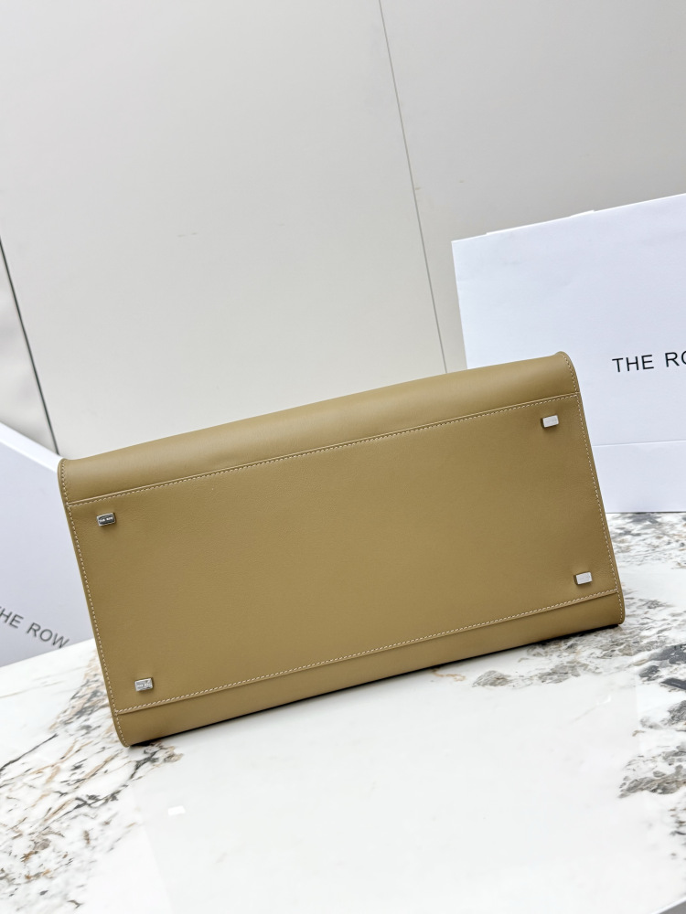 THE ROW Soft Margaux 15 中型ベ shell 手提公文バッグ（カーキ）コピー品
