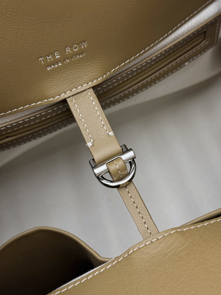THE ROW Soft Margaux 15 中型ベ shell 手提公文バッグ（カーキ）コピー品