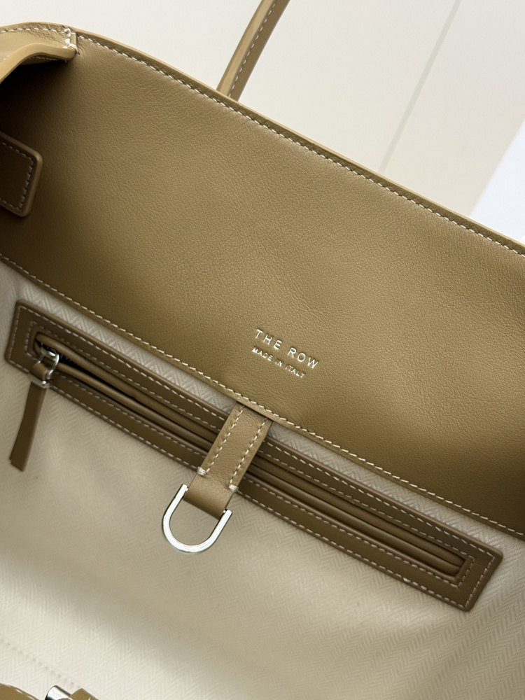 THE ROW Soft Margaux 15 中型ベ shell 手提公文バッグ（カーキ）コピー品