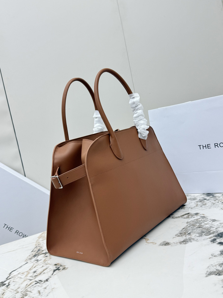 THE ROW Soft Margaux 15 中型ベ shell 手提公文バッグ（オレンジ）コピー品