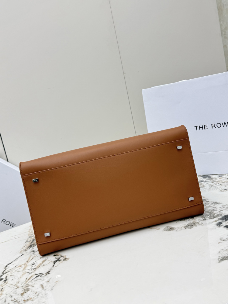 THE ROW Soft Margaux 15 中型ベ shell 手提公文バッグ（オレンジ）コピー品