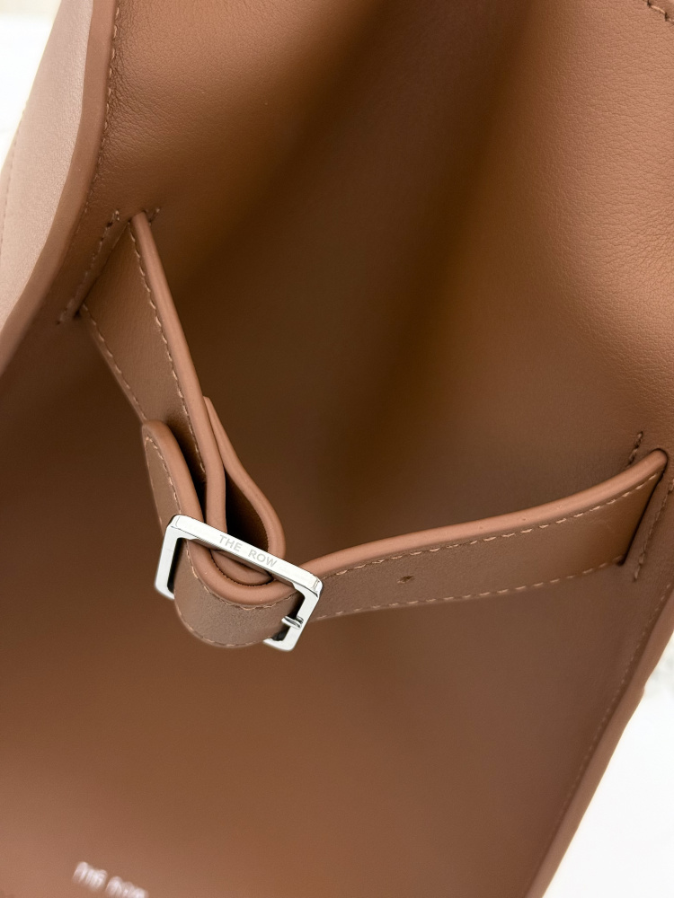THE ROW Soft Margaux 15 中型ベ shell 手提公文バッグ（オレンジ）コピー品