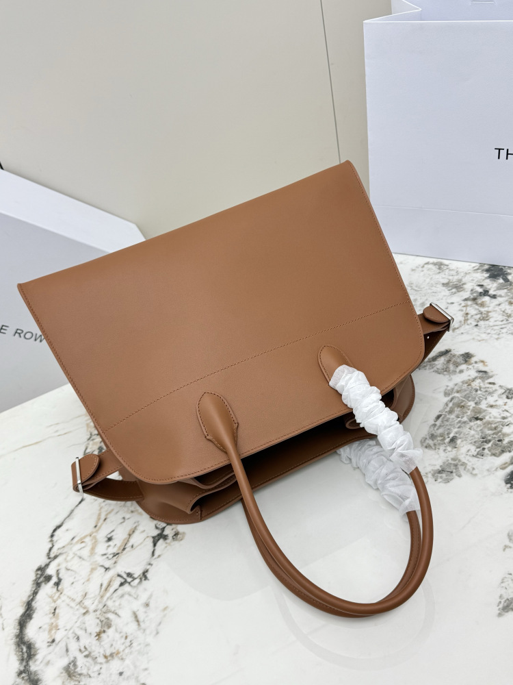 THE ROW Soft Margaux 15 中型ベ shell 手提公文バッグ（オレンジ）コピー品
