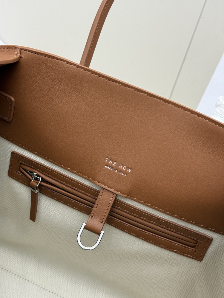THE ROW Soft Margaux 15 中型ベ shell 手提公文バッグ（オレンジ）コピー品