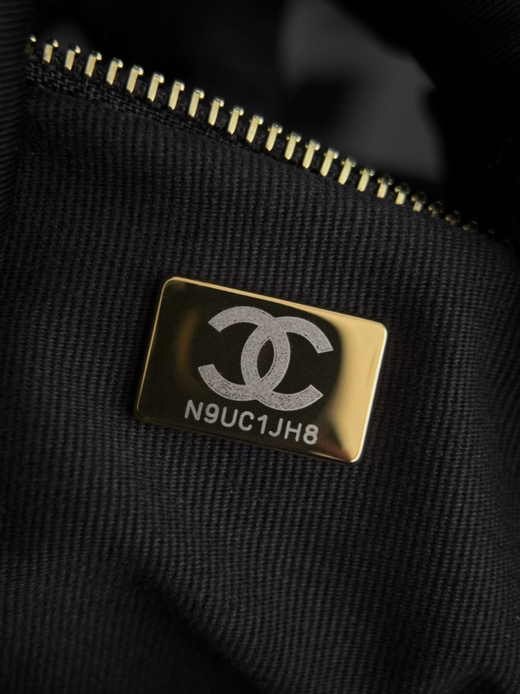 CHANEL 25K シルクヴェルヴェットナイロン ミニボウバッグ コピー品