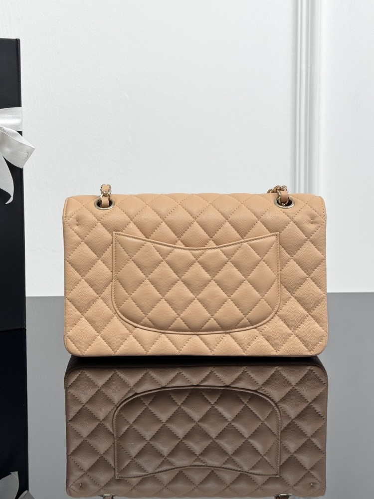 CHANEL（シャネル）クラシックフラップ（CF）方胖子 / 小型バッグ ベージュ ラムスキン + シルバー金具 コピー品