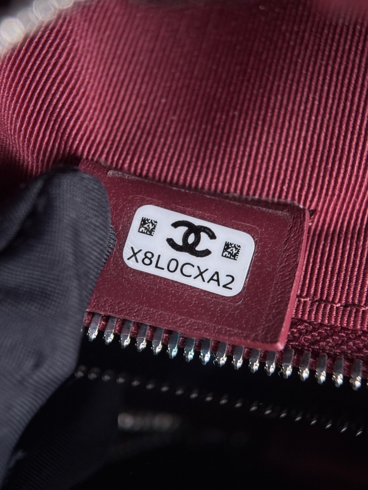 CHANEL（シャネル）25B コメットシリーズ 長方形コスメポーチ ボルドー リザードレザー コピー品
