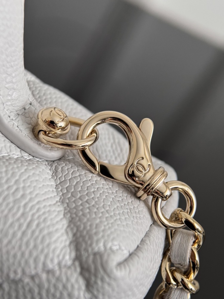 CHANEL（シャネル）25B コメットシリーズ 長方形コスメポーチ ホワイト リザードレザー コピー品