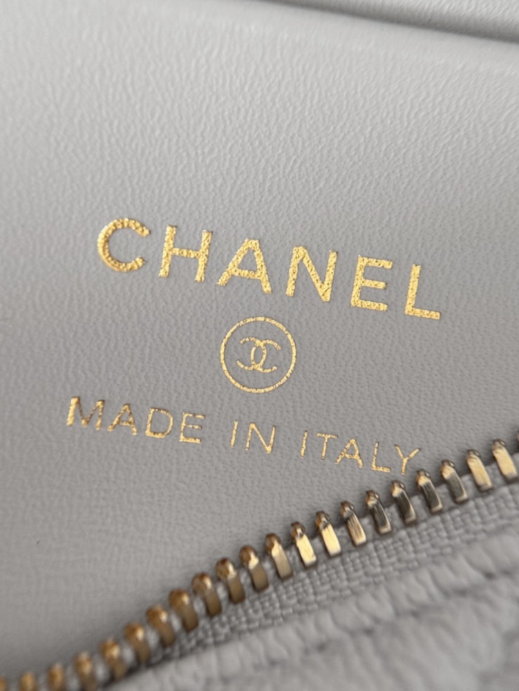 CHANEL（シャネル）25B コメットシリーズ 長方形コスメポーチ ホワイト リザードレザー コピー品