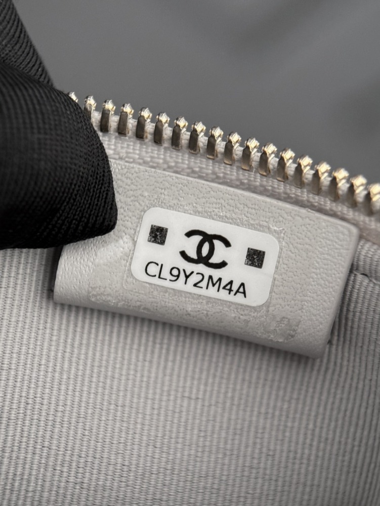 CHANEL（シャネル）25B コメットシリーズ 長方形コスメポーチ ホワイト リザードレザー コピー品