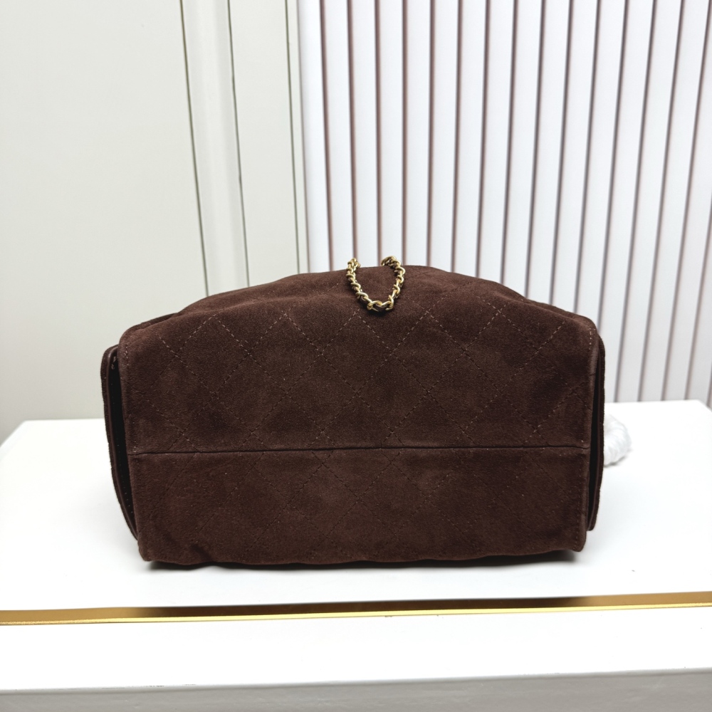 Chanel（シャネル）25C マットカーフスキン Hobo 腋下バッグ 小型 30x26x14cm ダークレッド コピー品