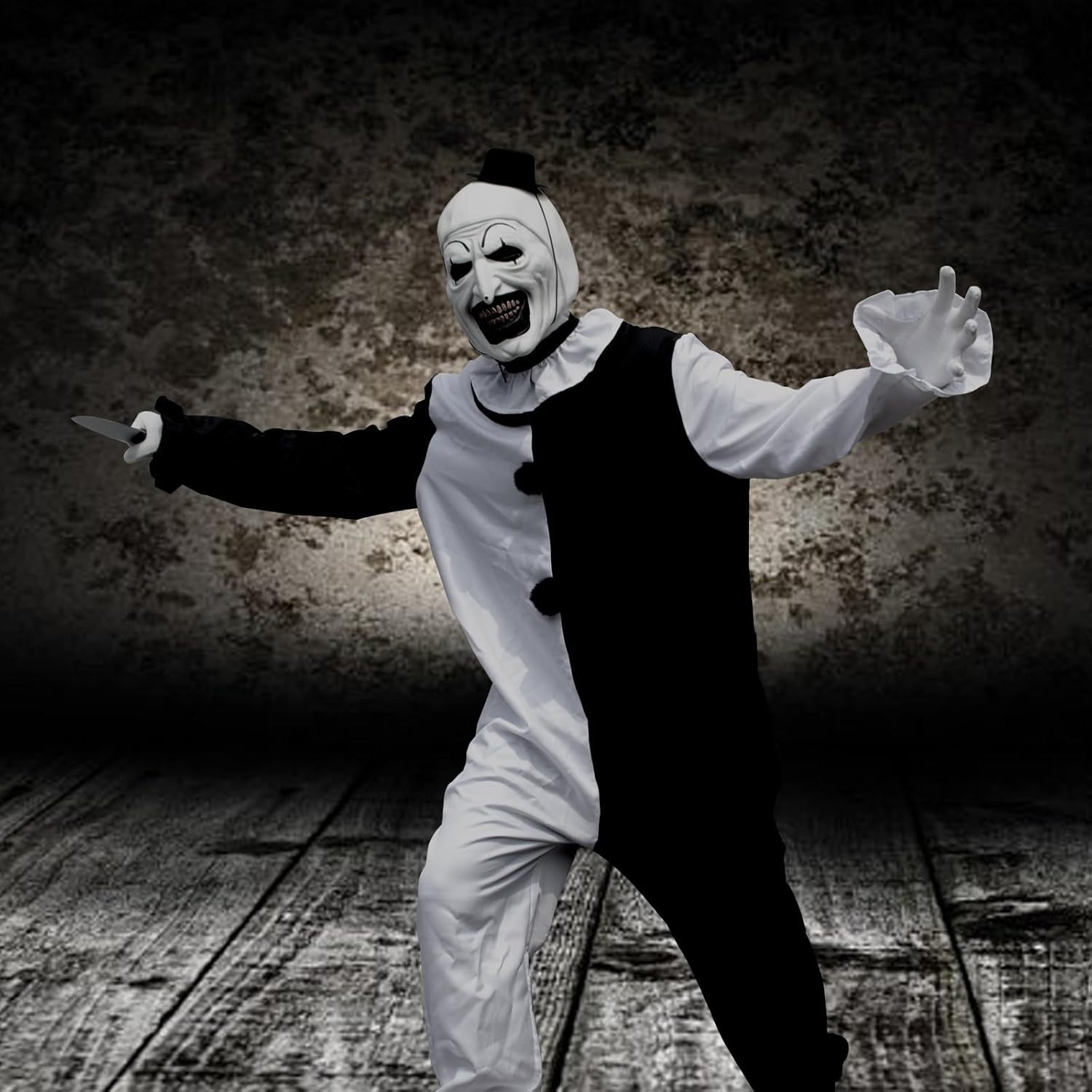 Killer Clowns Cosplay Costume for Horror Movies Scene-Stealer Skin-Tight Halloween Outfit